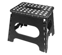 WinGluge 27cm de Altura Taburete Plegable, Banco Plegable, Escalon Plegable Portatil, Taburetes Plegables, Banquito Negro Plástico Antideslizantes para Cocina, Baño, Dormitorio, Jardín