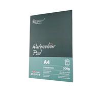 WinGluge Papel Acuarela A4, Cuaderno Acuarelas 300g/m2, Bloc Encolado con 20 Hojas Bloc de Dibujo, Bloque de Papel Acuarela Blanco para Niños Adultos profesional Pintar Dibujar y Bocetos 210 x 297mm