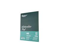 WinGluge Papel Acuarela A5, Cuaderno Acuarelas 300g/m2, Bloc Encolado con 20 Hojas Bloc de Dibujo, Bloque de Papel Acuarela Blanco para Niños Adultos profesional Pintar Dibujar y Bocetos 148 x 210mm