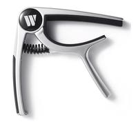 WINGO - Cejilla para guitarra acústica y eléctrica, ukelele, mandolina, banjo, color plateado