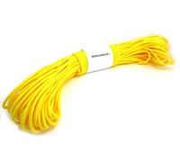 WINGONEER 100 Pies 31 Metros Paracord 550 Paracaidistas del cable 550 tipo III 7 trenza del cable Paracord 100% Nylon, color Amarillo Diámetro 4.00mm