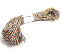 WINGONEER 100 Pies 31 Metros Paracord 550 Paracaidistas del Cable 550 Tipo III 7 Trenza del Cable Paracord 100% Nylon, Color Arco Iris Diámetro 4.00mm