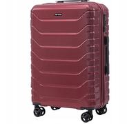 Wings Crake Maleta pequeña de 20", equipaje de mano para aviones, 4 ruedas giratorias, 100% POLICARBON indestructible, rojo, rojo, small, Maleta