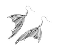 Wings Jewelry for Fence Flower Lights Women Dangling Wall Backdrop Bat Halloween Dangle Punk Earrings