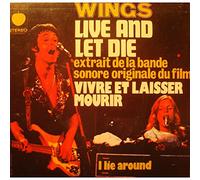 WINGS live and let die/i lie around BO Vivre et laisser mourir SP 7" 1973 Apple VG++