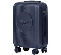 Wings Maleta rígida con ruedas y candado, azul, 55,5x37,5x22, Maleta