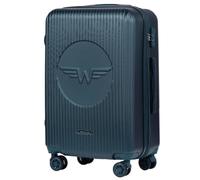 Wings Maleta rígida con ruedas y candado, verde, 65,5x42,5x25,5, Maleta