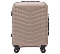 Wings Maleta rígida - Maleta de viaje grande y trolleys - Ultraligero con ruedas - Maleta Trolley Equipaje de mano - Maleta rígida con candado - Trolley Pequeño para Avión, beige, 56x41x21,5, Maleta