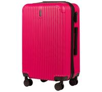 Wings Maleta rígida - Maleta de viaje grande y trolleys - Ultraligero con ruedas - Maleta Trolley Equipaje de mano - Maleta rígida con candado - Trolley Pequeño para Avión, Rosa, 66x43x26, Carro