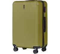 Wings Maleta rígida - Maleta de viaje grande y trolleys - Ultraligero con ruedas - Maleta Trolley Equipaje de mano - Maleta rígida con candado - Trolley Pequeño para Avión, verde, 77x48x29, Carro