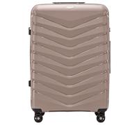 Wings Maleta rígida - Maleta de viaje grande y trolleys - Ultraligero con ruedas - Maleta Trolley Equipaje de mano - Maleta rígida con candado - Trolley Pequeño para Avión, beige, 75,5x50x30, Maleta