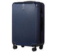 Wings Maleta rígida - Maleta de viaje grande y trolleys - Ultraligero con ruedas - Maleta Trolley Equipaje de mano - Maleta rígida con candado - Trolley Pequeño para Avión, azul oscuro, 77x48x29,