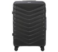 Wings Maleta rígida | Maleta de viaje y trolleys | ultraligero con ruedas | Maleta Trolley Equipaje de mano | Maleta rígida con candado | para avión, Negro , 75x50x30 cm, Maleta