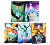 Wings of Fire The Jade Mountain Prophecy 5 Books (6-10) By Tui T. Sutherland (Darkness Of Dragons, Talons Of Power, Escaping Peril, Winter Turning & Moon Rising)