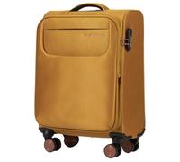 Wings Tern - Maleta blanda para cabina (20", 38L, mango telescópico, ruedas de 360°, cierre TSA), color amarillo, amarillo, 55,5x38,5x19,5, Maleta
