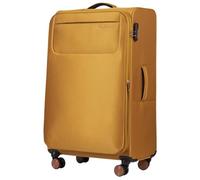 Wings Tern Maleta grande suave de 28 pulgadas, material de poliéster ligero, 110 l, con 4 ruedas dobles y mango telescópico, amarillo, 79x47x28,5, Maleta