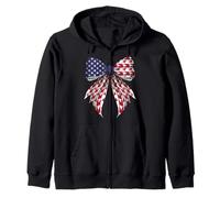 Wingsuit Flying Wingsuit Flyer 4 de julio bandera estadounidense Sudadera con Capucha