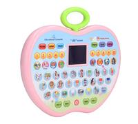 WINH Almohadilla de Aprendizaje para Niños, Control de Volumen Multifunción de Tabletas de Aprendizaje con Pantalla LED para Niña Niña (Pink)