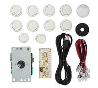 WINH Joystick de Bricolaje, Kit de Joysticks de Arcade con Cable USB Desmontable para Juegos de Computadora (Blanco)