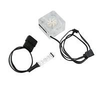 WINH Medidor de Velocidad Rotatorio, Caudalímetro de Refrigeración por Agua de 8 Impulsores 3 Vías Fácil Montaje Computadora Precisa (Blanco)