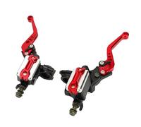WINH Palancas de Embrague de Freno Hidráulico de Motocicleta de Aleación de Aluminio Universal, Kit de Control Fácil para Manillar de 22mm (rojo)