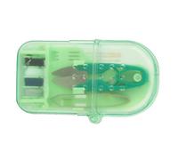 WINH Set de Tijeras de Hilo de Aguja, Caja de Costura, Exquisito para Tejer de Bricolaje (GREEN)