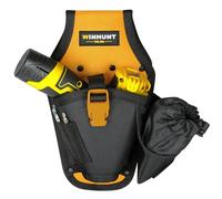WINHUNT Cinturón de herramientas para taladro, 30 x 17 x 6 cm, color negro y amarillo, resistente bolsa de herramientas de material 600D