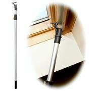 WinHux® Palo con una Varilla telescópica de Control para Abrir Las Ventanas de tejado VELUX y accionar la Cortina VELUX®. 1,2 a 2.0m Plateado