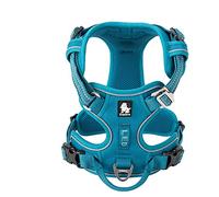 WINHYEPET True Love Arnés para Perros sin tirones Arnés para Mascotas Extra Reflectante para Perros pequeños, medianos y Grandes Ajustable de Malla Suave Acolchado Fácil Control TLH56512