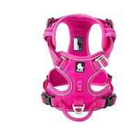 WINHYEPET True Love Arnés para Perros sin tirones Arnés para Mascotas Extra Reflectante para Perros pequeños, medianos y Grandes Ajustable de Malla Suave Acolchado Fácil Control TLH56512