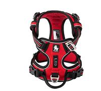 WINHYEPET True Love Arnés para Perros sin tirones Arnés para Mascotas Extra Reflectante para Perros pequeños, medianos y Grandes Ajustable de Malla Suave Acolchado Fácil Control TLH56512