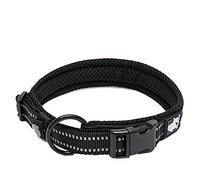 WINHYEPET True Love Collar para Perro Forro sándwich Reflectante Correas de Nailon Cómodo y Seguro Hebilla Ajustable Conveniente para Anillo de Cuello pequeño/Mediano/Grande TLC5011