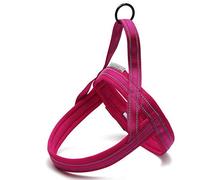 WINHYEPET True Love TLH5811 Arnés de nailon para perro, cómoda tira reflectante de seguridad interior, cómoda y ajustable, fácil control, adecuado para perros pequeños, medianos y grandes (Fushcia,
