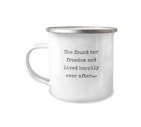 Winigolfe Design Regalo de divorcio, taza de campamento Happily Ever After, regalo de cliente de divorcio, regalos de separación, regalos para ella, regalo recién divorciado, regalos para recién