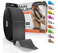 WINIOM Cinta de kinesiología, increíble soporte para deportes atléticos y recuperación + guía de cinta gratuita (idioma español no garantizado), precortada de 2 pulgadas y 100 pies (negro medianoche +