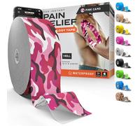 WINIOM Cinta de kinesiología, increíble soporte para deportes atléticos y recuperación + guía de cinta gratuita, rollo sin cortar de 2 pulgadas y 100 pies (camuflaje rosa salvaje + guía de cinta Gr