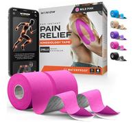WINIOM Cinta Kinesiológico-Increíble Soporte Para Deportes Atléticos Y Recuperación+Guía De Taping Gratuita-Rollo De 16.4 Pies Sin Cortar De 2 Pulgadas (Rosa Salvaje (Paquete De 2) + Guía De