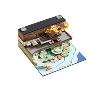 Winkeabuy Bloc de notas 3D Omoshiroi 2024, mini decoración de mezquita, accesorios de papel, mod pegajoso, S0Y7, tallado de oficina, 120 Count
