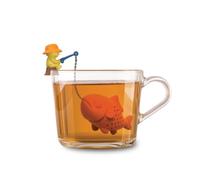 Winkee Big Fish - Colador de té de silicona para té suelto | Divertida bola de té con forma de animal, para tazas y té suelto, infusor de té reutilizable y original idea de regalo