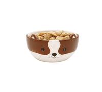 Winkee - Cuenco de cereales para perros Bino I Bonito cuenco pequeño de cerámica con orejas para perro I Regalo para perros de gres