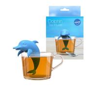 Winkee - Cute Animal Teesieb I Infusor de té para té suelto I infusor de té divertido I colador de té para taza I Colador de especias de silicona I Bola de té Figura de animal (delfín)