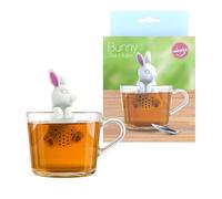 Winkee - Cute Animal Teesieb I Tea Huevo para Té Suelto I Infuser Divertido I Colador de Té para Taza I Colador de Especias Silicona I Bola de Té Figura Animal (Conejito)