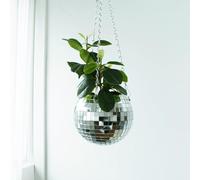 Winkee - Elegante Maceta en Forma de Bola de Discoteca - 15 cm para Decoraciones Creativas - Moderno y Elegante - Jarrón de Flores