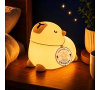 Winkee Luz nocturna infantil Capybara Pebble LED regulable de silicona