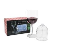 Winkee Original - 2 copas de vino To Go I Elegante disfrute de vino para viajes, aprox. 320 ml, accesorios para festivales con práctica caja
