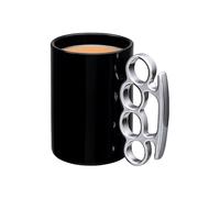 Winkee - Taza de café con anillo de impacto | Olla de café ingeniosa | Taza de café con asa de anillo batido para papá