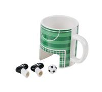 Winkee - Taza de fútbol | Der Sport Café Pott para los fans del fútbol | Taza de café con función de juego | Taza de café de papá | Taza de café para mamá | Regalo de cumpleaños, escolarización, Navidad
