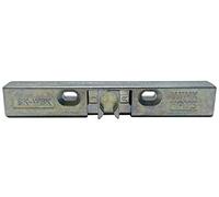 Winkhaus - Pestillo de puerta para balcón BK WSK 144 en plata de acero inoxidable pulido para terrazas y puertas de balcón