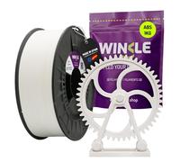 WINKLE Filamento ABS 1.75mm Blanco Glaciar 1kg, Filamento Impresora 3D | Filamento ABS fabricado en España, Filamento Duradero de Alta Resistencia, Bobina 1kg, Made In Europe