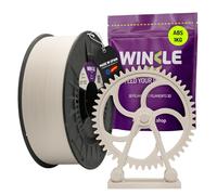 WINKLE Filamento ABS 1.75mm Natural 1kg, Filamento Impresora 3D | Filamento ABS fabricado en España, Filamento Duradero de Alta Resistencia, Bobina 1kg, Made In Europe